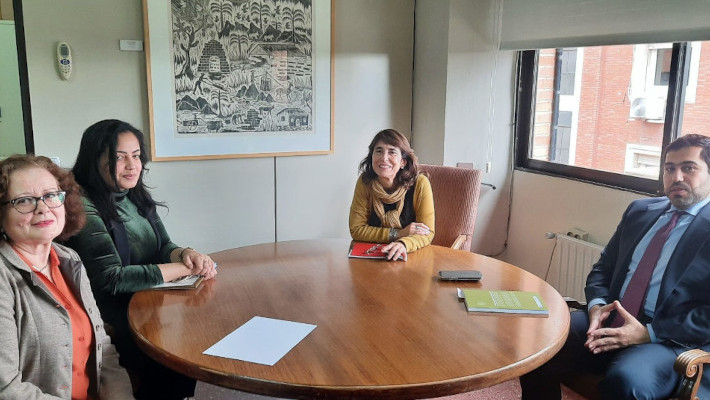 Araceli García, Noha Abdelbaky, Luisa Mora e Ibrahim Al Nuaimi .