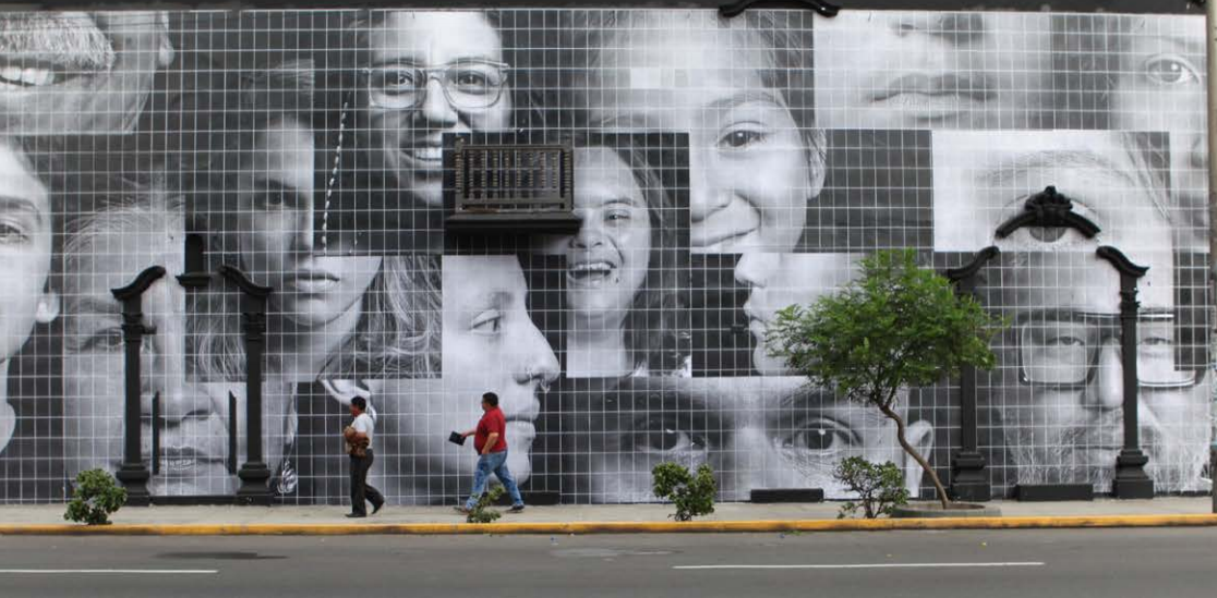 La fuerza de lo diverso mural en el Centro Cultural de Espaa en Lima