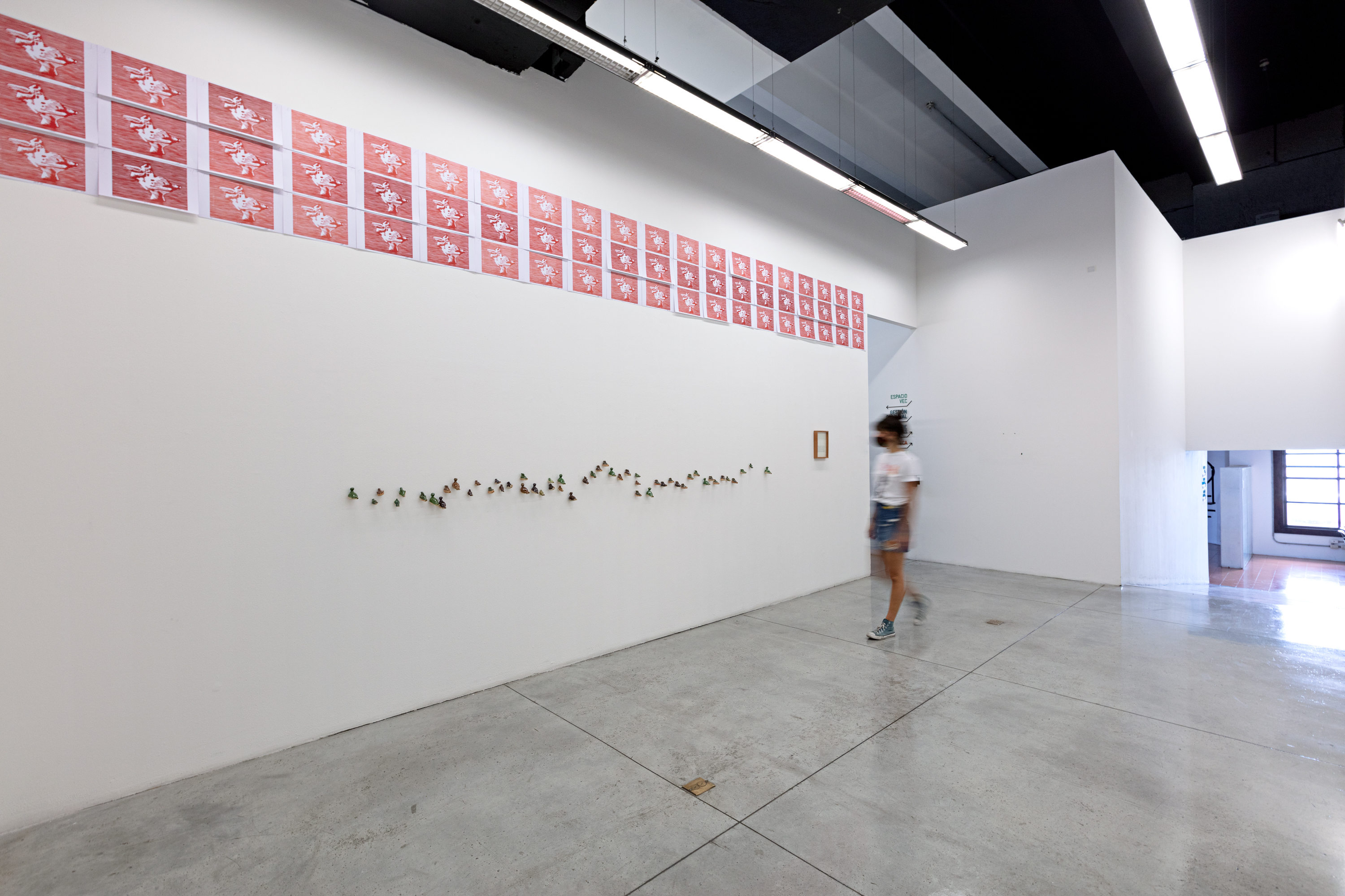 Fotografía de mujer en exposición