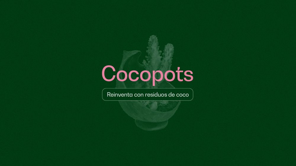 Cocopots Reinventa con residuos de coco