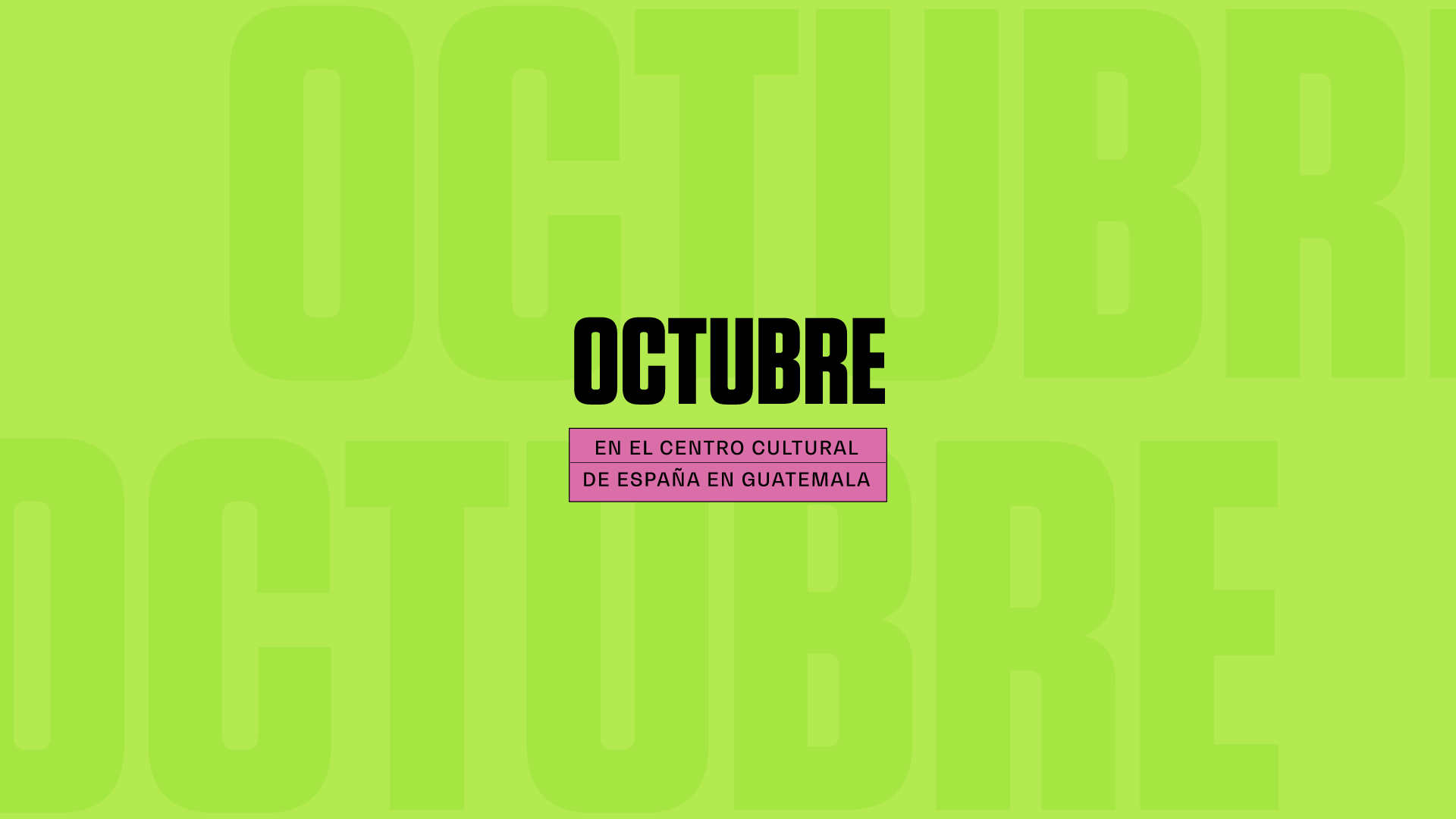 Octubre en el Centro Cultural de Espaa