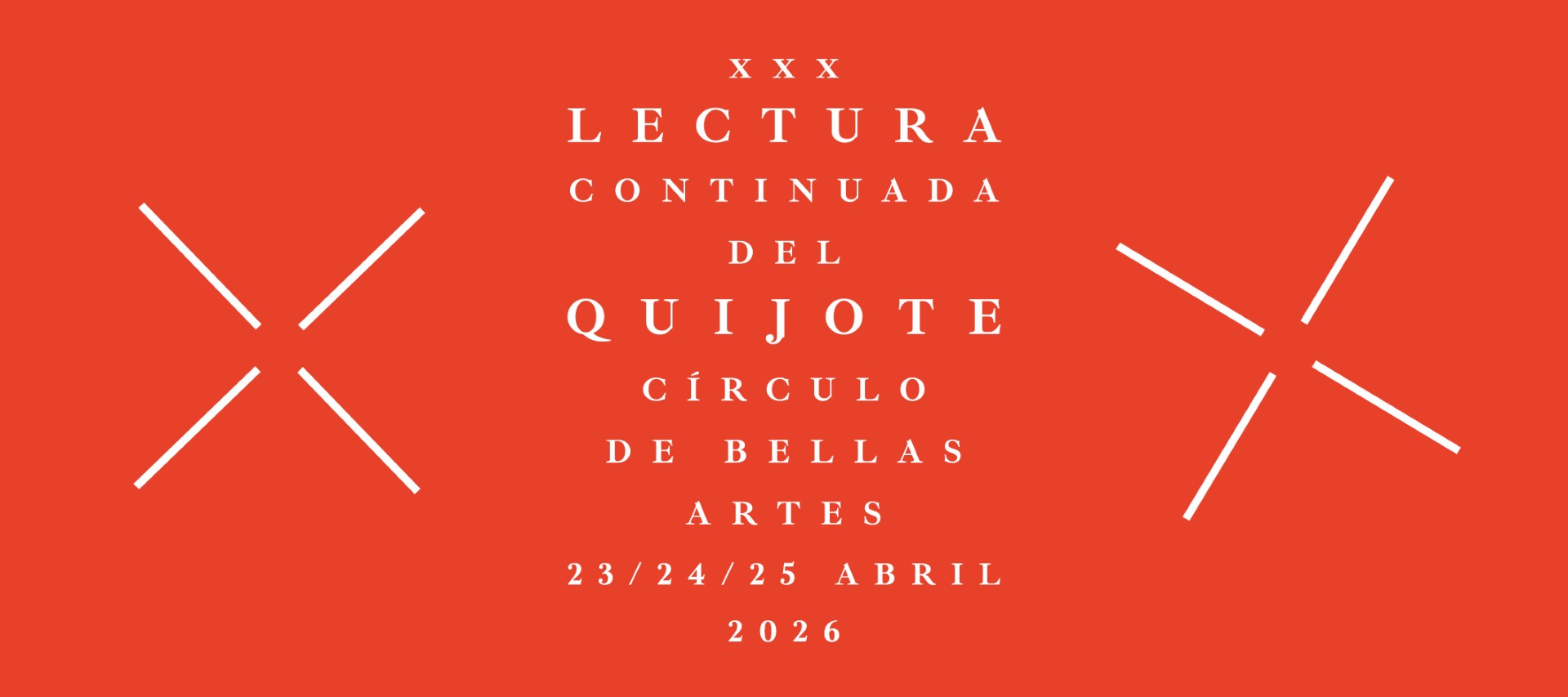 XXX Lectura Continuada del Quijote